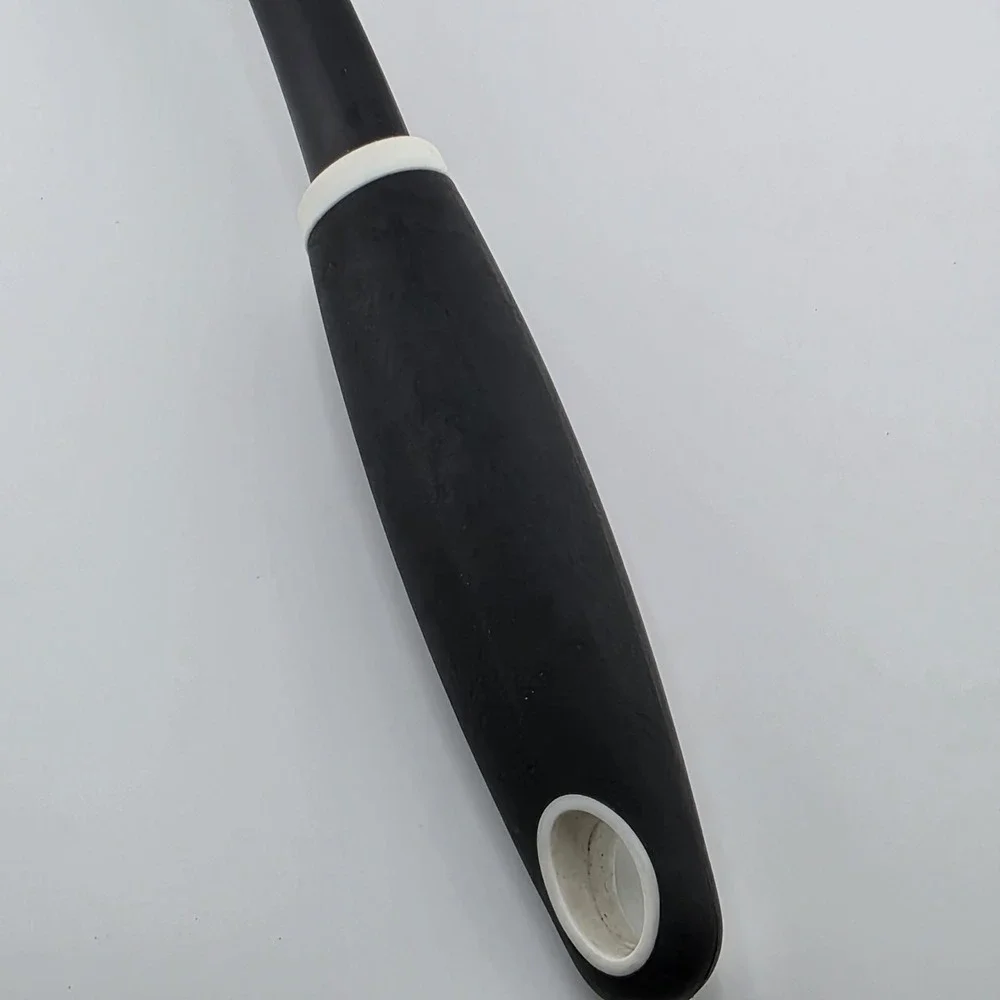 Betty Crocker Black & White  Plastic Slotted Spoon